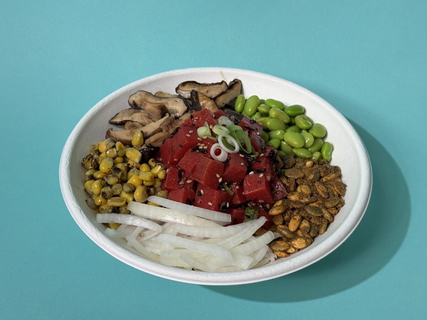 raw tuna poke bowl
